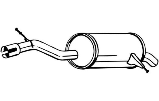 Exhaust backbox / end silencer 135-127 Bosal
