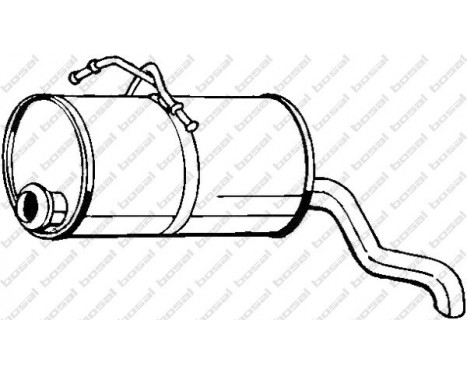 Exhaust backbox / end silencer 135-225 Bosal, Image 2