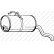 Exhaust backbox / end silencer 135-225 Bosal, Thumbnail 2