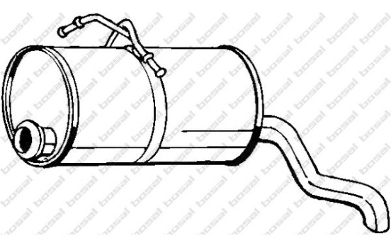 Exhaust backbox / end silencer 135-225 Bosal, Image 2