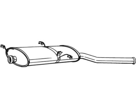 Exhaust backbox / end silencer 135-235 Bosal, Image 2
