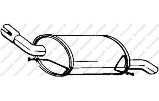 Exhaust backbox / end silencer 135-403 Bosal
