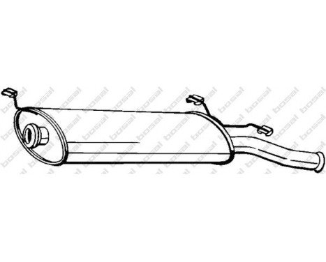 Exhaust backbox / end silencer 135-507 Bosal