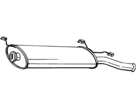 Exhaust backbox / end silencer 135-507 Bosal, Image 2