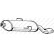 Exhaust backbox / end silencer 135-523 Bosal