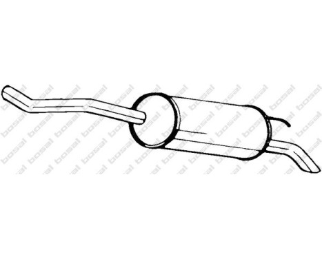 Exhaust backbox / end silencer 135-525 Bosal, Image 2