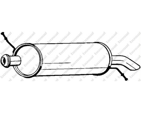 Exhaust backbox / end silencer 135-541 Bosal