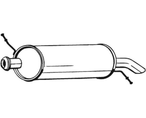 Exhaust backbox / end silencer 135-541 Bosal, Image 2
