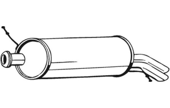 Exhaust backbox / end silencer 135-547 Bosal, Image 2