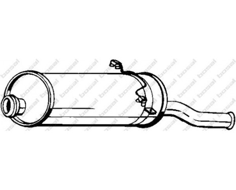 Exhaust backbox / end silencer 135-551 Bosal