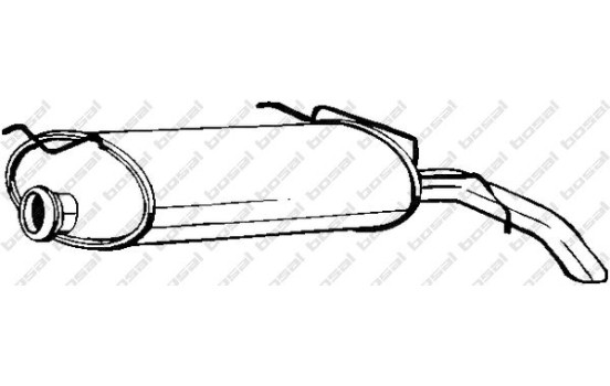 Exhaust backbox / end silencer 135-557 Bosal