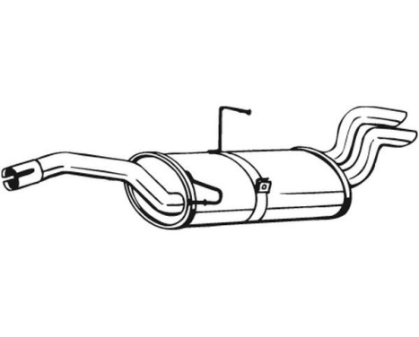 Exhaust backbox / end silencer 135-571 Bosal, Image 2