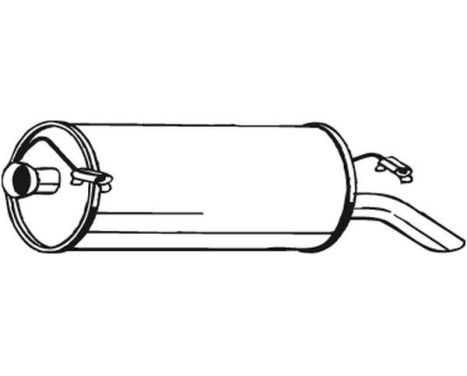 Exhaust backbox / end silencer 135-599 Bosal, Image 2