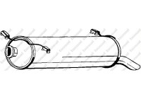 Exhaust backbox / end silencer 135-657 Bosal