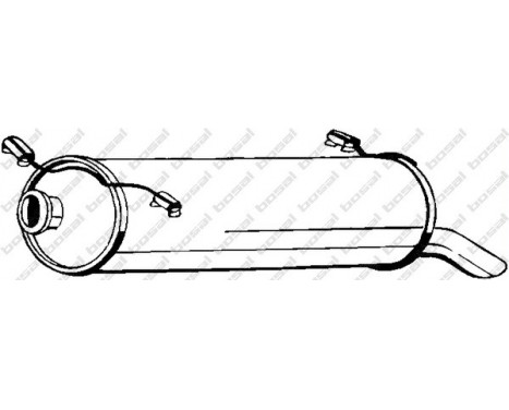 Exhaust backbox / end silencer 135-657 Bosal
