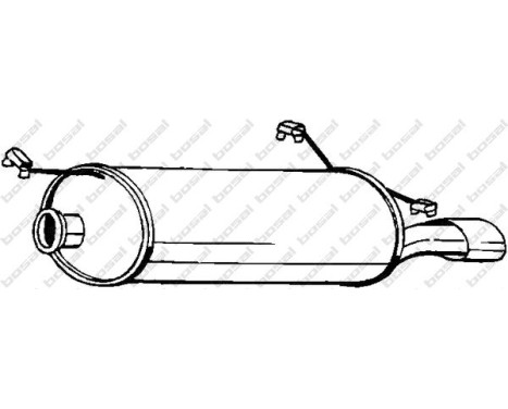 Exhaust backbox / end silencer 135-663 Bosal