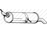 Exhaust backbox / end silencer 135-709 Bosal