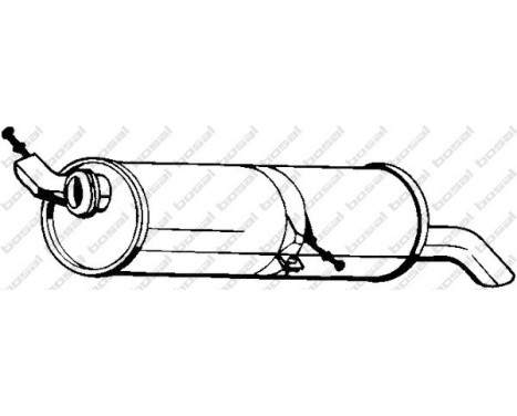 Exhaust backbox / end silencer 135-709 Bosal