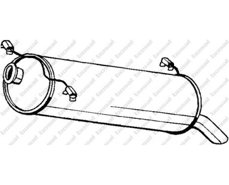 Exhaust backbox / end silencer 135-715 Bosal