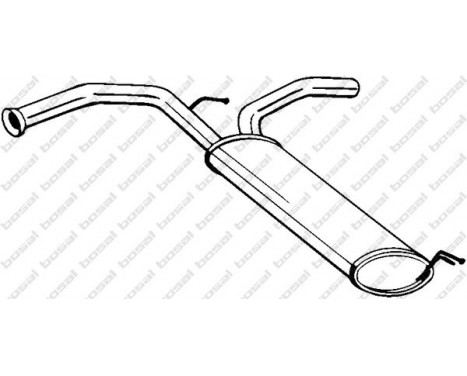 Exhaust backbox / end silencer 135-723 Bosal