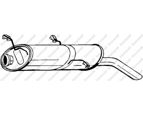 Exhaust backbox / end silencer 135-763 Bosal