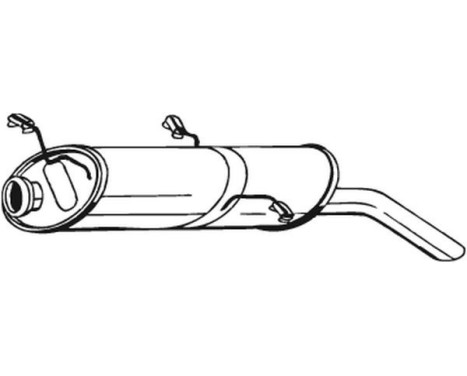Exhaust backbox / end silencer 135-765 Bosal, Image 2