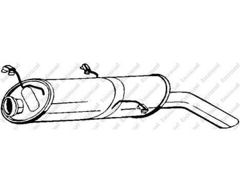 Exhaust backbox / end silencer 135-769 Bosal