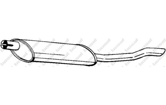 Exhaust backbox / end silencer 141-005 Bosal