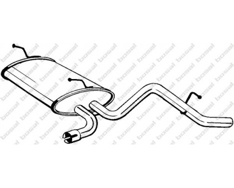 Exhaust backbox / end silencer 141-007 Bosal