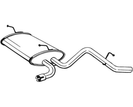 Exhaust backbox / end silencer 141-007 Bosal, Image 2