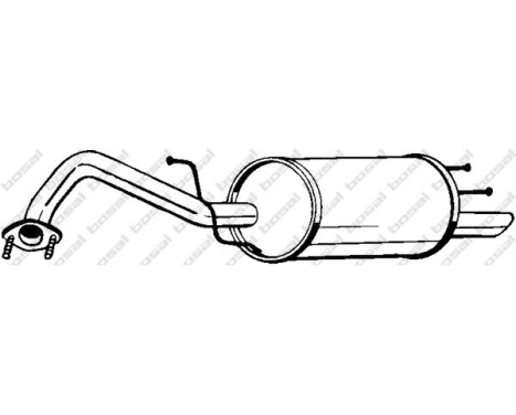 Exhaust backbox / end silencer 141-009 Bosal