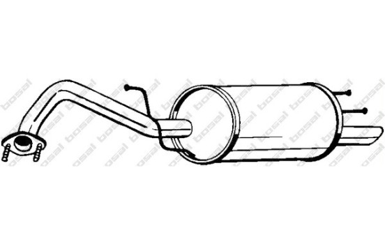 Exhaust backbox / end silencer 141-009 Bosal