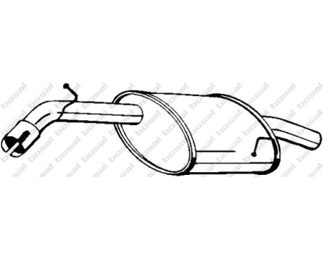 Exhaust backbox / end silencer 141-193 Bosal