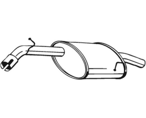 Exhaust backbox / end silencer 141-193 Bosal, Image 2