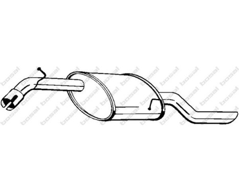 Exhaust backbox / end silencer 141-197 Bosal