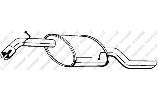 Exhaust backbox / end silencer 141-199 Bosal