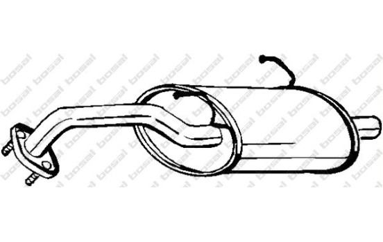 Exhaust backbox / end silencer 142-701 Bosal