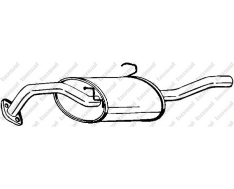 Exhaust backbox / end silencer 142-727 Bosal, Image 2