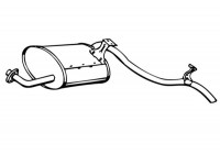 Exhaust backbox / end silencer 14393 Walker