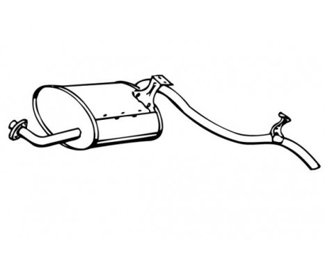 Exhaust backbox / end silencer 14393 Walker
