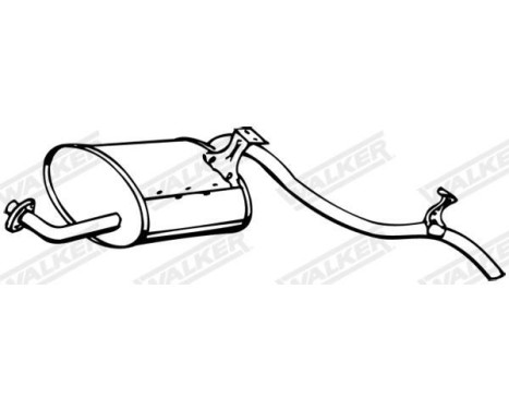 Exhaust backbox / end silencer 14393 Walker, Image 7