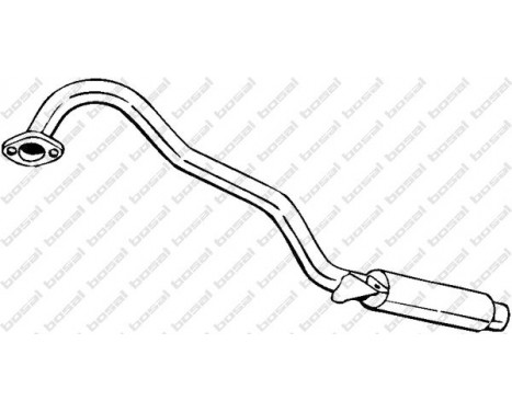 Exhaust backbox / end silencer 145-017 Bosal