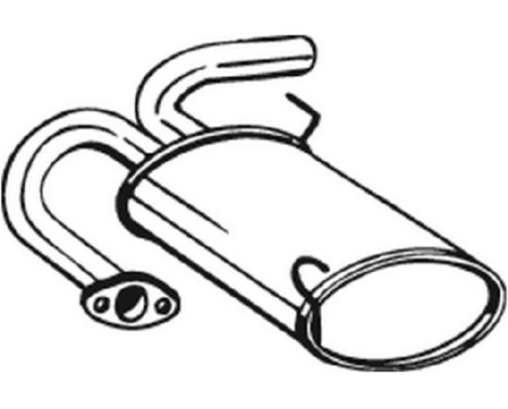 Exhaust backbox / end silencer 145-075 Bosal, Image 3