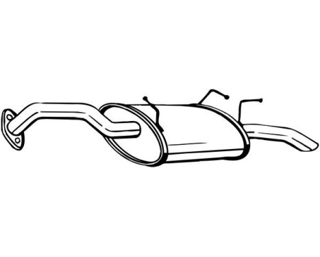 Exhaust backbox / end silencer 145-099 Bosal, Image 2