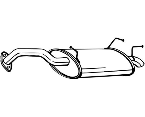 Exhaust backbox / end silencer 145-109 Bosal