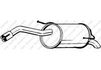 Exhaust backbox / end silencer 145-125 Bosal