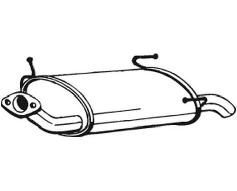 Exhaust backbox / end silencer 145-135 Bosal, Image 2