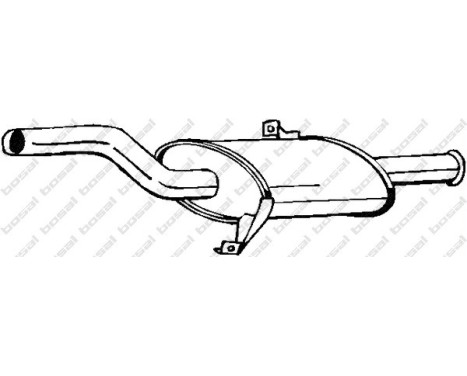Exhaust backbox / end silencer 145-149 Bosal