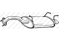 Exhaust backbox / end silencer 145-183 Bosal