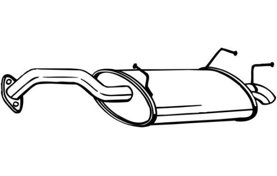 Exhaust backbox / end silencer 145-183 Bosal, Image 2